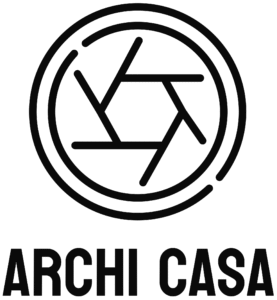 archi casa high resolution logo grayscale transparent